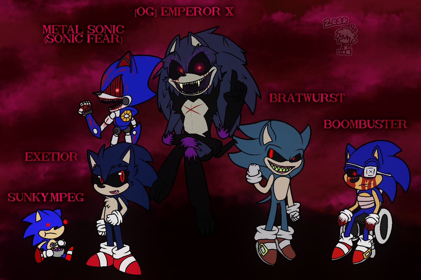 Corrupted File Archive: Bratwurst's Sonic.exe by OccasionallyStikfig -- Fur  Affinity [dot] net